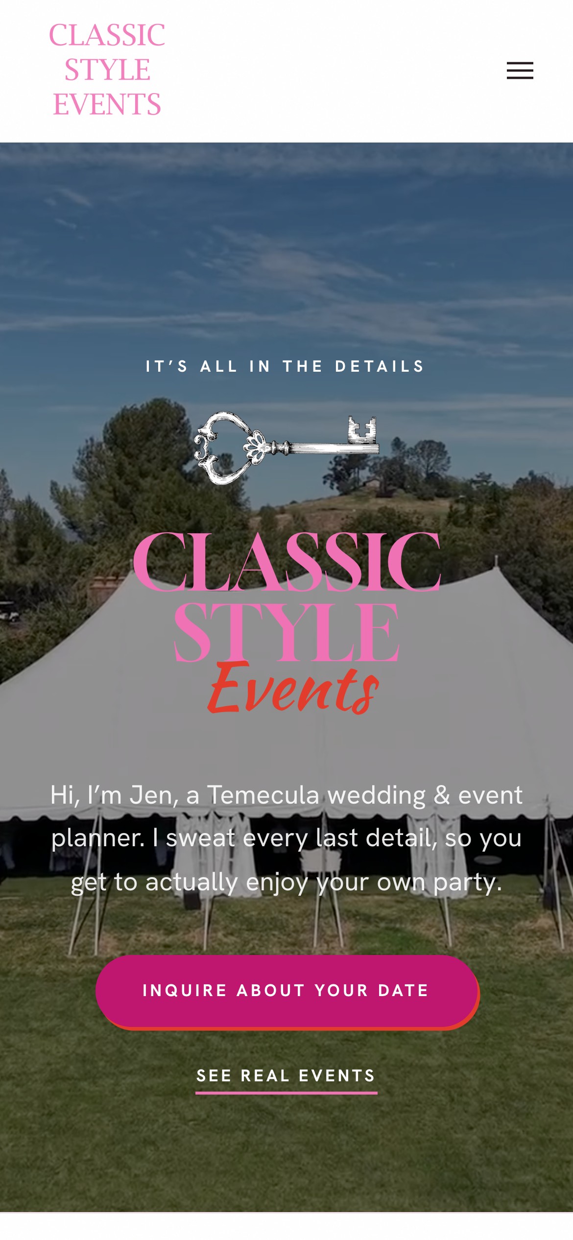 Classic Style Events mobile